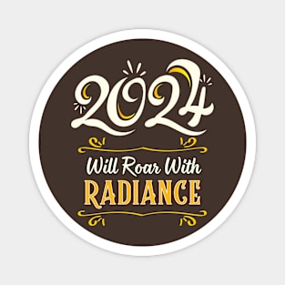 Radiant Roar: 2024 Design Magnet